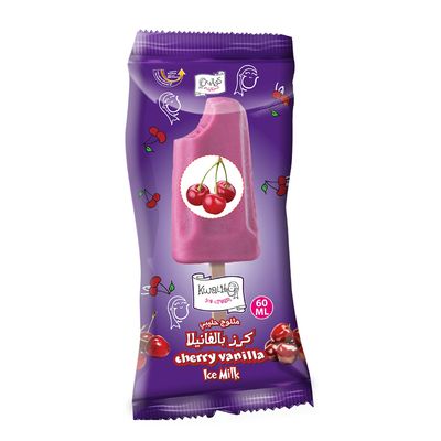 Kwality Ice Cream Milk With Cherry Vanilla Flavor  60 ML