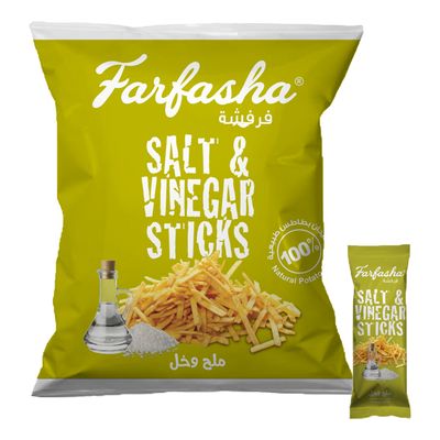 Farfasha Potato Sticks with Salt & Vinegar 15 G × 24 Box