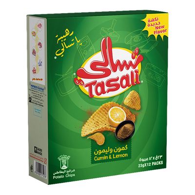 Tasali Chips Cumin and Lemon 23 G × 12 Box