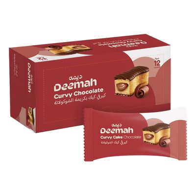 Deemah Cake Curvy Chocolate 35 G × 12 Box