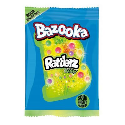 Bazooka Candy Rattlerz Sour Chewy 120 G