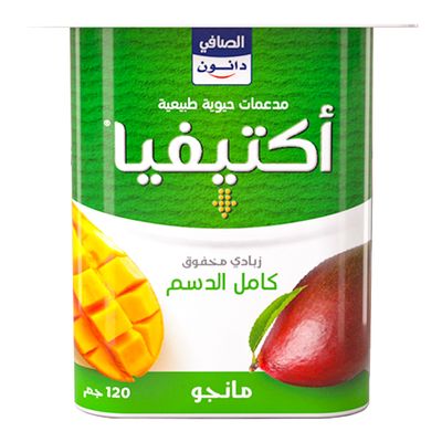 اكتيفيا زبادي مخفوق بالمانجو كامل الدسم 120 جرام