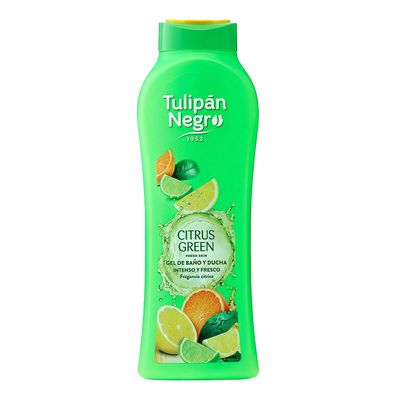 Tulipán Negro Citrus Green Bath & Shower Gel With Citrus Fragrance - 650ml
