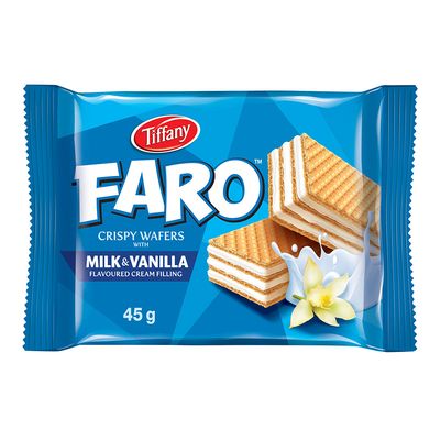 Tiffany Wafer Faro Filled With Vanilla Cream 45 G