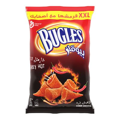 Bugles Corn Snack Fiery Hot 195 G