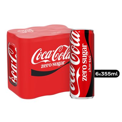 كوكا كولا مشروب غازي زيرو كالوري -  355 مل × 6