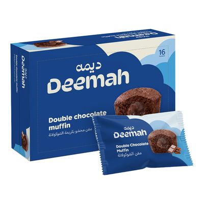 Deemah Muffins Double Chocolate 25 G × 16 Box