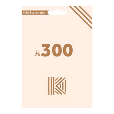 القفاري بطاقة هدايا - 300 ريال  ( ستور سعودي )