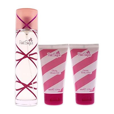 اكوالينا عطر بينك شوجر كاندي ماجيك أو دو تواليت - 100 مل + جل استحمام - 50 مل + لوشن جسم - 50 مل