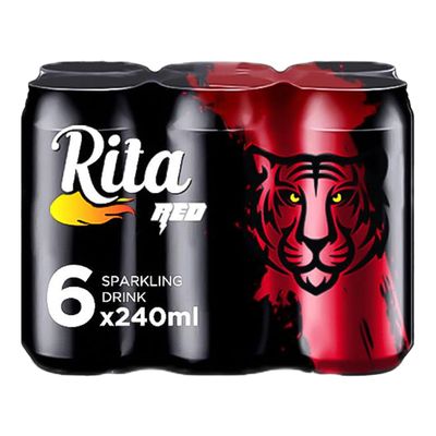 Rita Soft Drink Sparkling Red 240 ML x 6