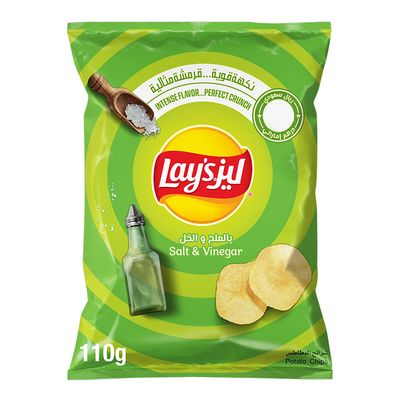 Lay's Potato Chips Salt & Vinegar Flavor - 110g