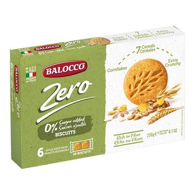 Balocco Biscuits Frollino 7 Cereals No Sugar Added 230 G