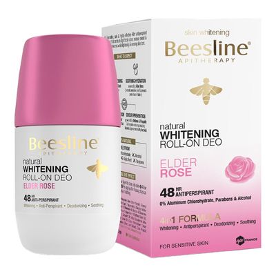 Beesline Whitening Deodorant Roll-On - Elder Rose - 50ml