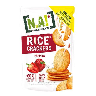 Nature Addicts Crackers Rice Paprika Flavor Gluten Free 85 G