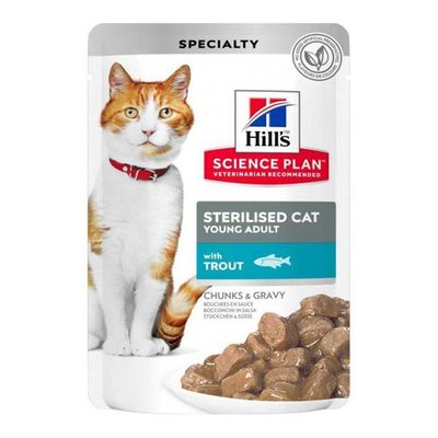 Hill's Science Plan Wet Young Adult Cat Food With Trout – 85g