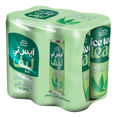 المراعي شاي مثلج شاي أخضر ونعناع مغربي - 240 مل × 6