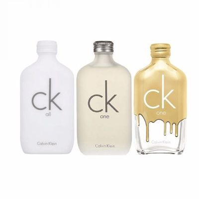 كالفن كلاين مجموعة عطر أو دو تواليت (سي كي ون + ون جولد + ون اول ) - 10 مل × 3