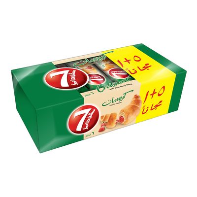 سفن دايز كرواسان بحشوة الفراولة 55 جرام 5+1 مجانا