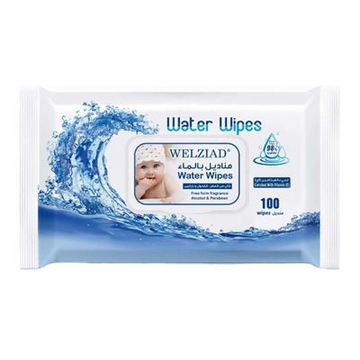 Wel Ziad Baby Wipes With Water - 100pcs