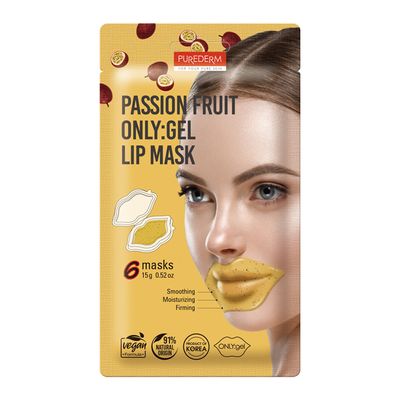 Purederm Passion Fruit Only:Gel Lip Mask - 6 Pieces