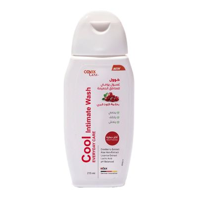 Covix Care Cool Intimate Wash Everyday Care With Cranberry Extract - 215ml
