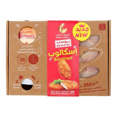 Golden Chicken Escalope Fresh Broasted 350 G