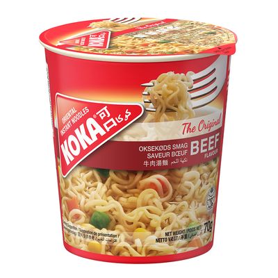 Koka Noodles Instant Beef Flavor Cup 70 G