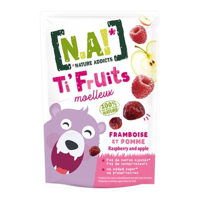 Nature Addicts Fruit Snack Raspberry & Apple Flavor No Added Sugar 35 G