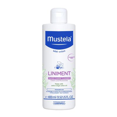 Mustela Diaper Changing Cleanser and Moisturizer - Fragrance Free - 400 ml