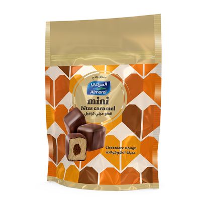 المراعي آيس كريم قطع ميني كراميل مع عجينة الشوكولاتة - 128 مل