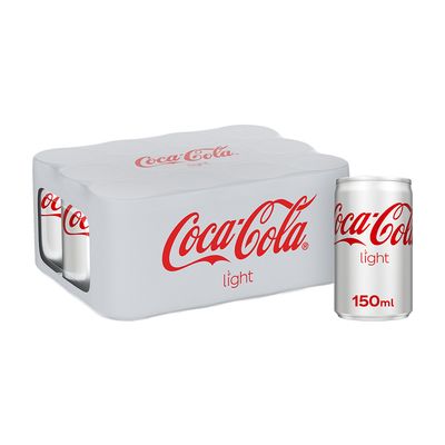 Coca Cola Soft Drink Light 150 ML × 12