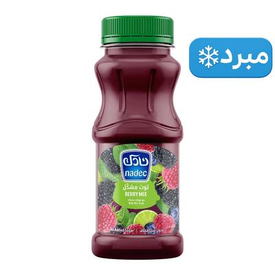 نادك عصير توت مشكل مع فواكه مشكلة بدون سكر مضاف - 180 مل