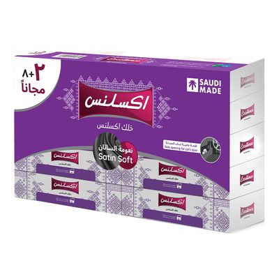 Excellence Face Tissues Satin Soft 90 Sheets 8+2 Free