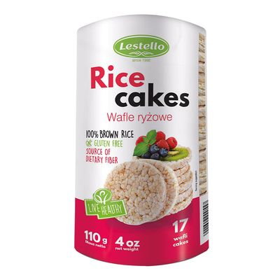 Lestello Rice Cakes Brown Gluten Free 110 G