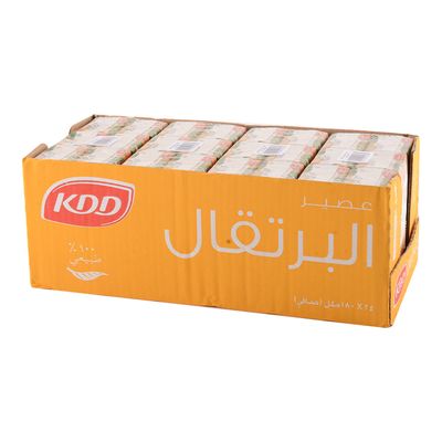 KDD Juice Orange Box 180 ML × 24