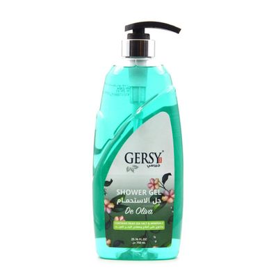 Gersy Shower Gel  De Olivia with Dead Sea Salt & Minerals - 750ml