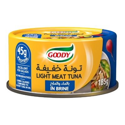 قودي تونة خفيفة بالماء والملح - 185 جرام