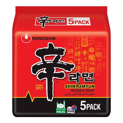 Nongshim Noodles Shin Ramyun 120 G ×5