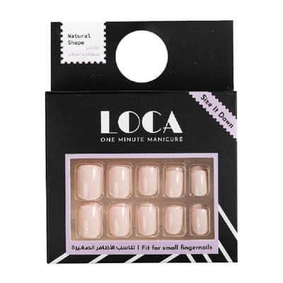 Loca Nails for Small Finger Nails - Natural No.8 - marsmallow