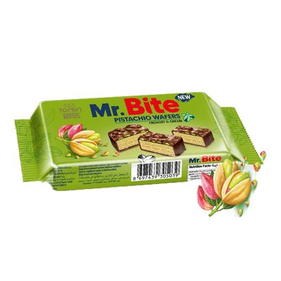 Toren Mr.Bite Wafer With Pistachio Cream Coated With Milk Chocolate 38 G