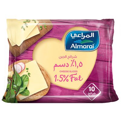المراعي جبنة شرائح 1.5 % دسم 200 جرام