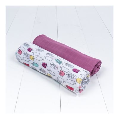 Babe Au Lait Blanket Set Classic Popsicles And Cherry