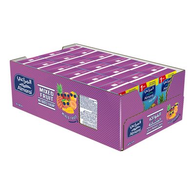 Almarai Juice Mixed Fruits No Added Sugar 140 ML × 18 Box