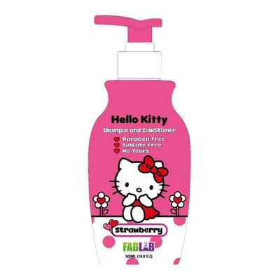Nickelodeon Baby Shampoo & Conditioner Hello Kitty Strawberry Scent - 500ml