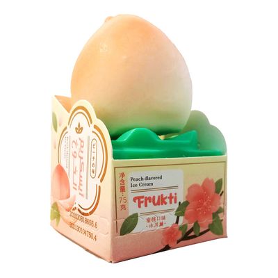 Frukti Ice Cream Peach Flavor Imported 75 G