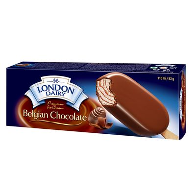 London Dairy Ice Cream Belgian Chocolate With Caramel Flavor 110 ML
