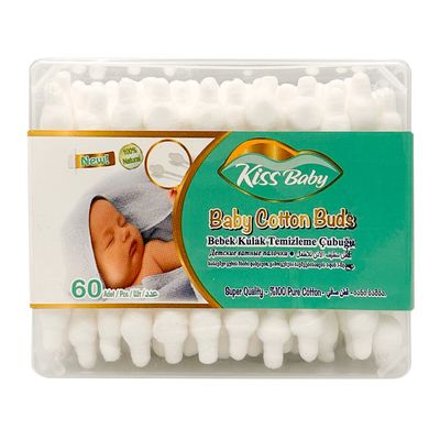 Kiss Baby Cotton Buds For Babies 60 Pieces
