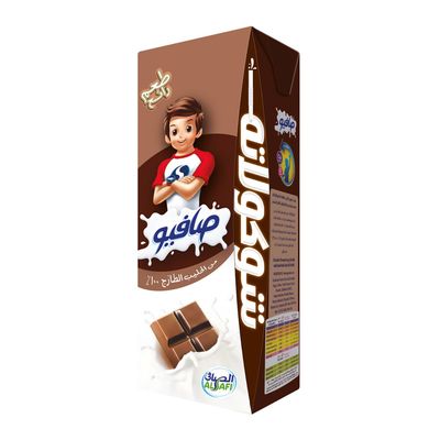 صافيو حليب طويل الأجل بنكهة الشوكولاتة كامل الدسم - 200 مل