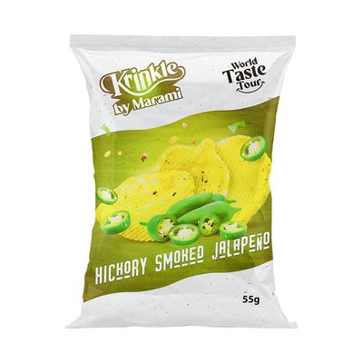 Marami Krinkle Chips Hickory Smoked Jalapeno Flavor 55 G