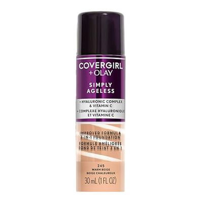 Covergirl Simply Ageless 3 In 1 Liquid Foundation Warm Beige 245 - 30ml